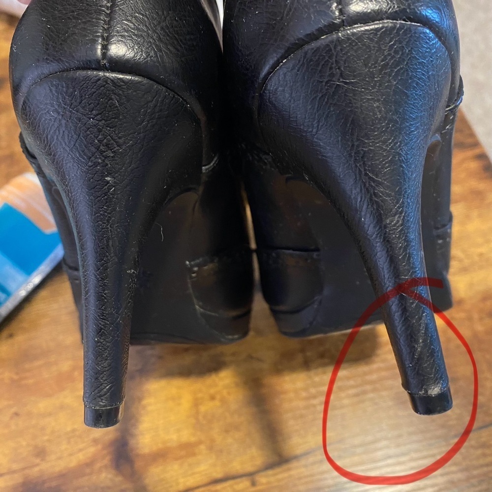LIFE STRIDE Black Xanti Brogue Booties Heel Velocity Memory Oxford Shooties 6.5 - Picture 11 of 11